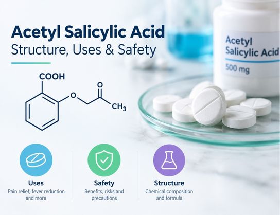 Acetyl Salicylic Acid: Structure, Uses & Safety