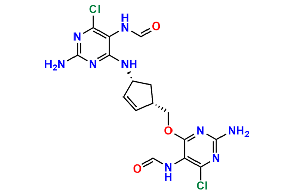 N-(2-Amino-4-(((1R,4S)-4-(((2-amino-6-chloro-5-formamidopyrimidin-4-yl)oxy)methyl)cyclopent-2-en-1-yl)amino)-6-chloropyrimidin-5-yl)formamide