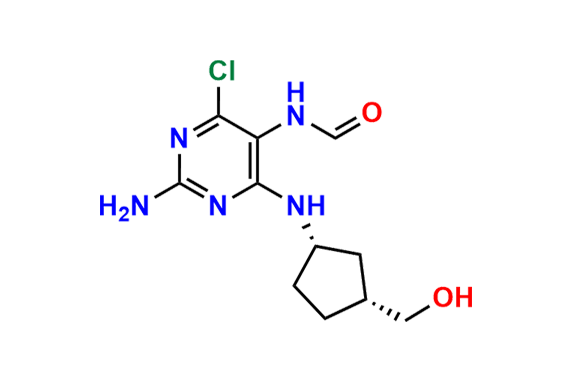 N-(2-Amino-4-chloro-6-(((1S,3R)-3-(hydroxymethyl)cyclopentyl)amino)pyrimidin-5-yl)formamide