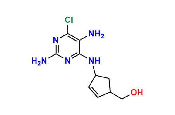 ([4-(2,5-Diamino-6-chloropyrimidin-4-ylamino)cyclopent-2-enyl]methanol)