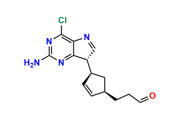 3-((1R,4S)-4-((R)-2-Amino-4-chloro-7H-pyrrolo[3,2-d]pyrimidin-7-yl)cyclopent-2-en-1-yl)propanal