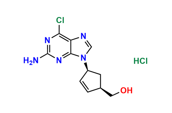 (1R,4S)-rel-4-(2-Amino-6-chloro-9H-purin-9-yl)2-cyclopentene-1-methanol Hydrochloride