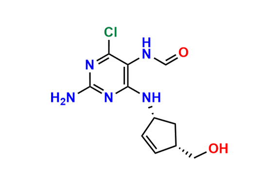 N-(2-Amino-4-chloro-6-(((1R,4S)-4-(hydroxymethyl)cyclopent-2-en-1-yl)amino)pyrimidin-5-yl)formamide