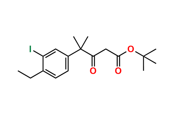 tert-Butyl 4-(4-ethyl-3-iodophenyl)-4-methyl-3-oxopentanoate