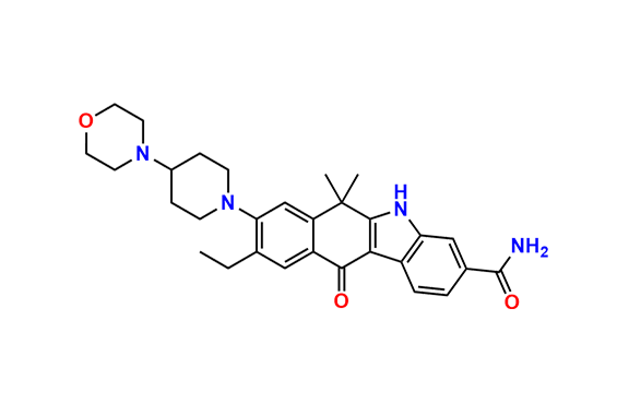 9-Ethyl-6,6-dimethyl-8-(4-morpholinopiperidin-1-yl)-11-oxo-6,11-dihydro-5H-benzo[b]carbazole-3-carboxamide