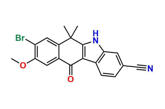 8-bromo-9-methoxy-6,6-dimethyl-11-oxo-6,11-dihydro-5H-benzo[b]carbazole-3-carbonitrile