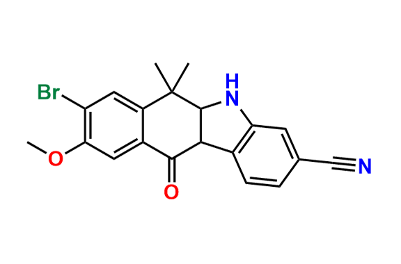 8-bromo-9-methoxy-6,6-dimethyl-11-oxo-5a,6,11,11a-tetrahydro-5H-benzo[b]carbazole-3-carbonitrile