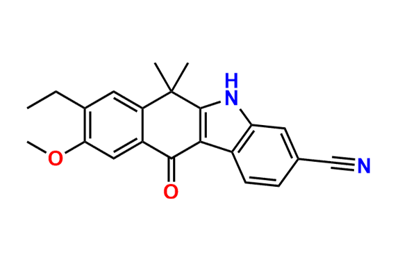 8-ethyl-9-methoxy-6,6-dimethyl-11-oxo-6,11-dihydro-5H-benzo[b]carbazole-3-carbonitrile
