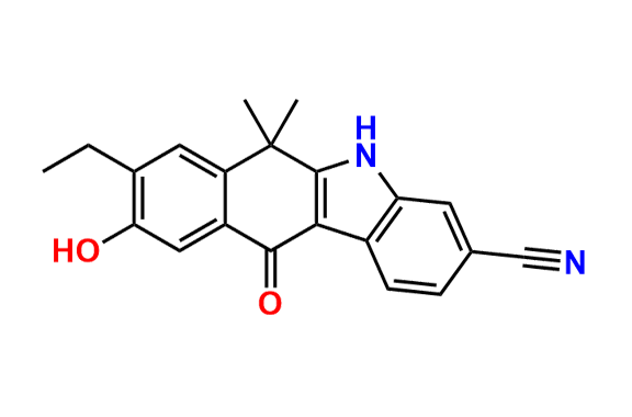 8-ethyl-9-hydroxy-6,6-dimethyl-11-oxo-6,11-dihydro-5H-benzo[b]carbazole-3-carbonitrile
