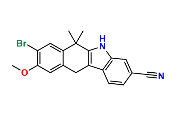 8-Bromo-9-methoxy-6,6-dimethyl-6,11-dihydro-5H-benzo[b]carbazole-3-carbonitrile
