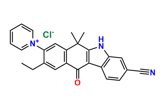 1-(3-cyano-9-ethyl-6,6-dimethyl-11-oxo-6,11-dihydro-5H-benzo[b]carbazol-8-yl)pyridin-1-ium chloride