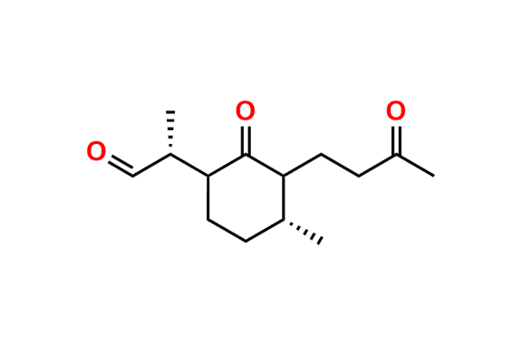 (2R)-2-((4R)-4-Methyl-2-oxo-3-(3-oxobutyl)cyclohexyl)propanal