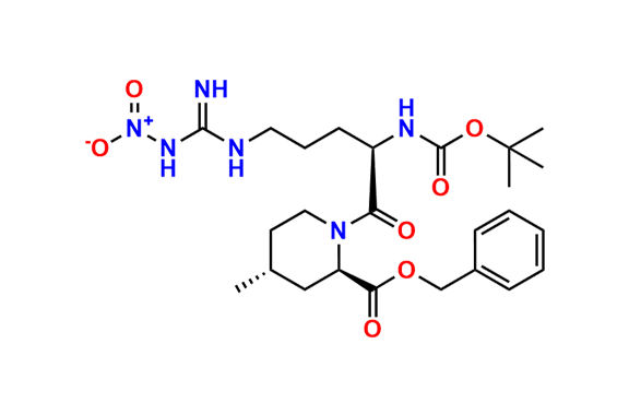 (2R,4R)-1-[(2S)-2-[(tert-Butyloxycarbonyl)amino]-5-[[imino(nitroamino)methyl]amino]-1-oxopentyl]-4-methyl-2-piperidinecarboxylic Acid Benzyl Ester