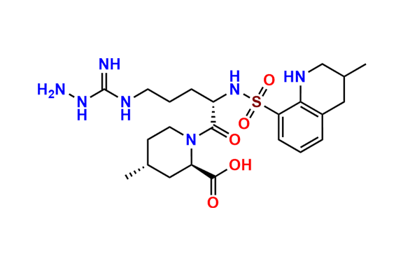 (2R,4R)-1-((2S)-5-(Hydrazinecarboximidamido)-2-((3-methyl-1,2,3,4-tetrahydroquinoline)-8-sulfonamido)pentanoyl)-4-methylpiperidine-2-carboxylic Acid