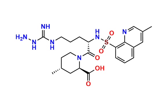 (2R,4R)-1-((S)-5-(Hydrazinecarboximidamido)-2-((3-methylquinoline)-8-sulfonamido)pentanoyl)-4-methylpiperidine-2-carboxylic Acid