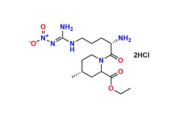 Ethyl (4R)-4-methyl-1-(Nw`-nitro-L-arginyl)piperidine-2-carboxylate Dihydrochloride