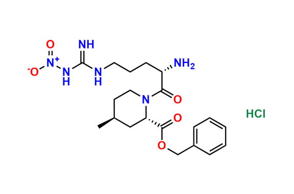 (2S,4S)-1-[(2S)-2-Amino-5-[[imino(nitroamino)methyl]amino]-1-oxopentyl]-4-methyl-2-piperidinecarboxylic Acid Benzyl Ester Hydrochloride