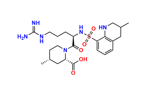 (2S,4R)-1-((2R)-5-Guanidino-2-(3-methyl-1,2,3,4-tetrahydroquinoline-8-sulfonamido)pentanoyl)-4-methylpiperidine-2-carboxylic Acid