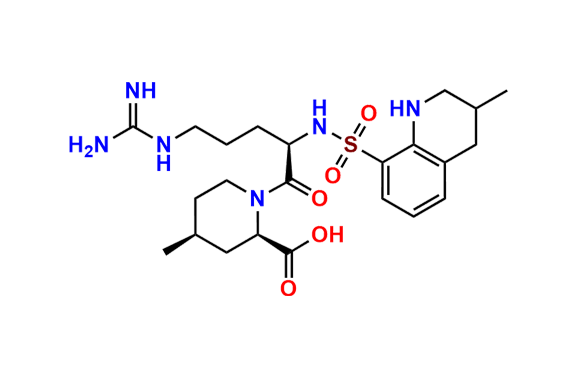 (2R,4S)-1-((2R)-5-Guanidino-2-(3-methyl-1,2,3,4-tetrahydroquinoline-8-sulfonamido)pentanoyl)-4-methylpiperidine-2-carboxylic Acid