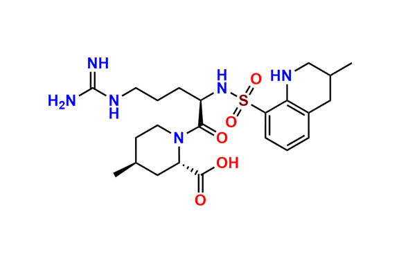 (2S,4S)-4-Methyl-1-(((3-methyl-1,2,3,4-tetrahydroquinolin-8-yl)sulfonyl)-D-arginyl)piperidine-2-carboxylic Acid