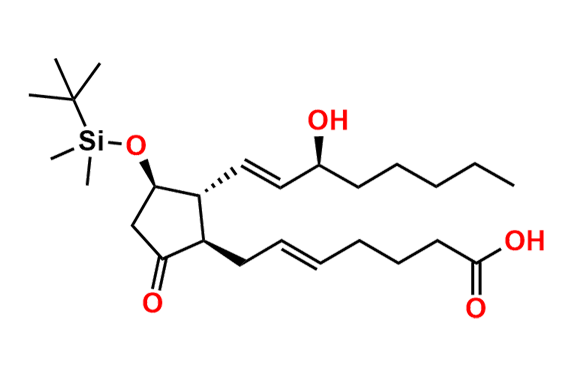 (E)-7-((1R,2R,3R)-3-((Tert-butyldimethylsilyl)oxy)-2-((S,E)-3-hydroxyoct-1-en-1-yl)-5-oxocyclopentyl)hept-5-enoic Acid