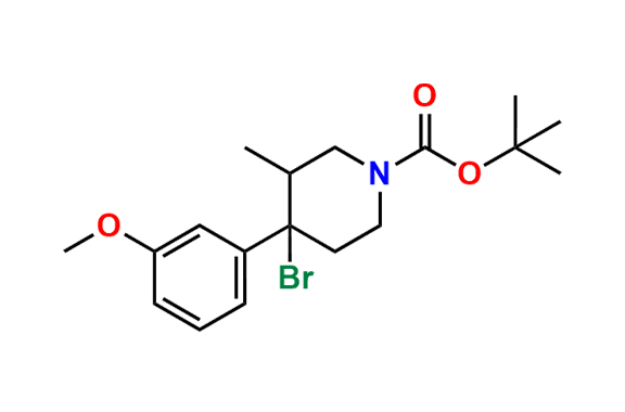 tert-Butyl 4-bromo-4-(3-methoxyphenyl)-3-methylpiperidine-1-carboxylate