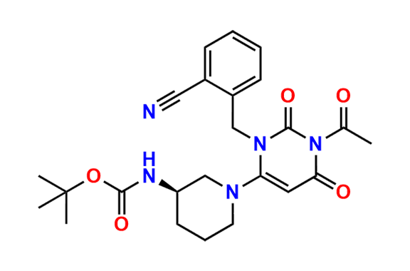 tert-Butyl (R)-(1-(1-acetyl-3-(2-cyanobenzyl)-2,6-dioxo-1,2,3,6-tetrahydropyrimidin-4-yl)piperidin-3-yl)carbamate