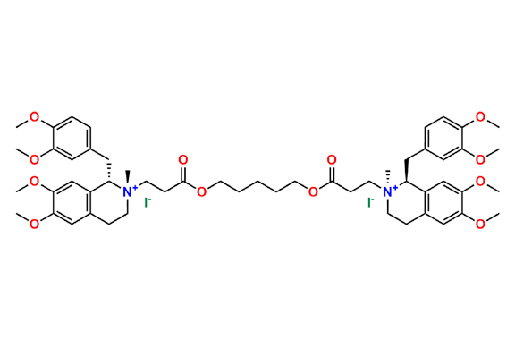 (1S,1`S,2S,2`S)-2,2`-((Pentane-1,5-diylbis(oxy))bis(3-oxopropane-3,1-diyl))bis(1-(3,4-dimethoxybenzyl)-6,7-dimethoxy-2-methyl-1,2,3,4-tetrahydroisoquinolin-2-ium) Iodide