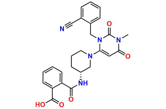 (R)-2-((1-(3-(2-Cyanobenzyl)-1-methyl-2,6-dioxo-1,2,3,6-tetrahydropyrimidin-4-yl)piperidin-3-yl)carbamoyl)benzoic Acid