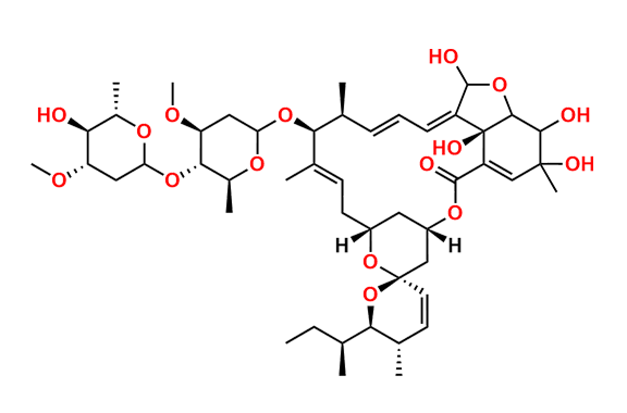 4,8a-dihydroxy-avermectin B1a