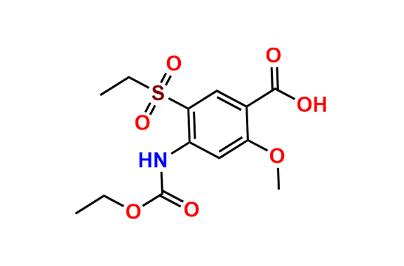 4-((Ethoxycarbonyl)amino)-5-(ethylsulfonyl)-2-methoxybenzoic Acid