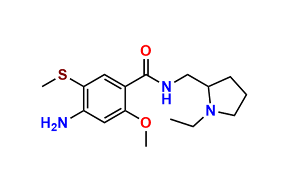 4-Amino-N-((1-ethylpyrrolidin-2-yl)methyl)-2-methoxy-5-(methylthio)benzamide