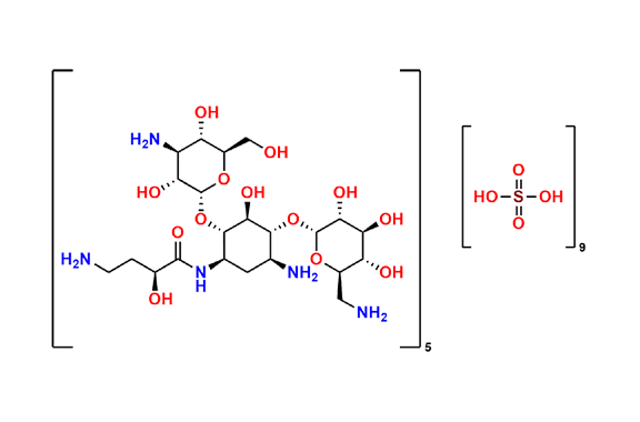 Amikacin sulfate salt