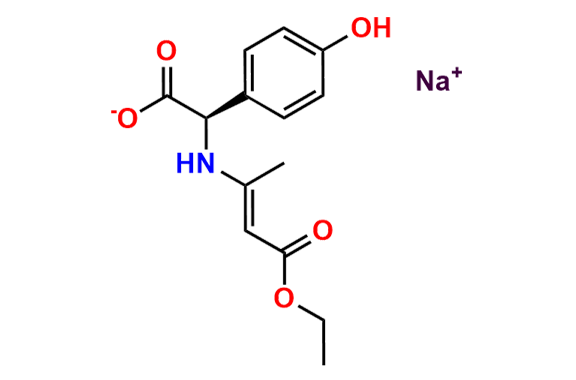 Sodium (R,E)-2-((4-ethoxy-4-oxobut-2-en-2-yl)amino)-2-(4-hydroxyphenyl)acetate