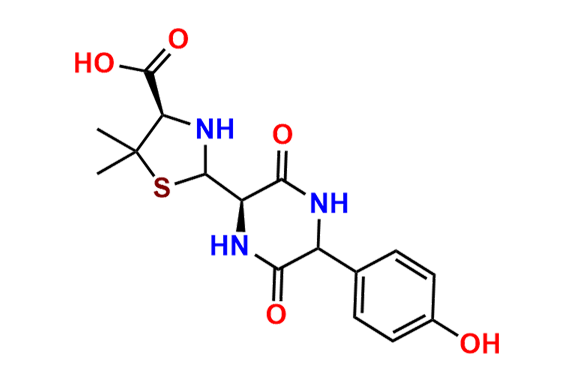 (4R)-2-[(2R)-5-(4-Hydroxyphenyl)-3,6-dioxopiperazin-2-yl]-5,5-dimethyl-1,3-thiazolidine-4-carboxylic Acid