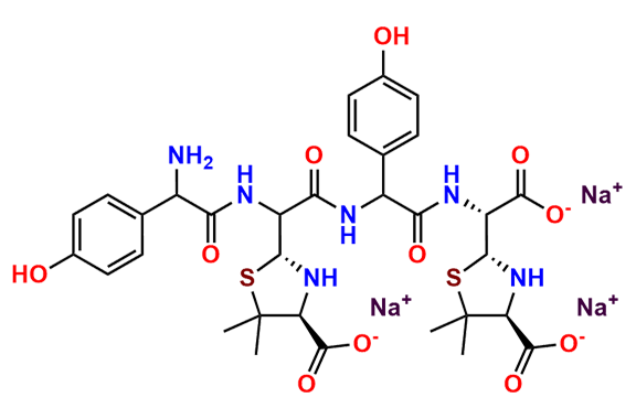 Amoxicillin Dimer tri-Sodium Salt (penicilloic acid form) (Mixture of Diastereomers)