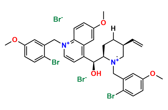 (1S,2R,4S,5R)-1-(2-Bromo-5-methoxybenzyl)-2-[(S)-[1-(2-bromo-5-methoxybenzyl)-6-methoxyquinolin-1-ium-4-yl](hydroxy)methyl]-5-vinylquinuclidin-1-ium Bromide