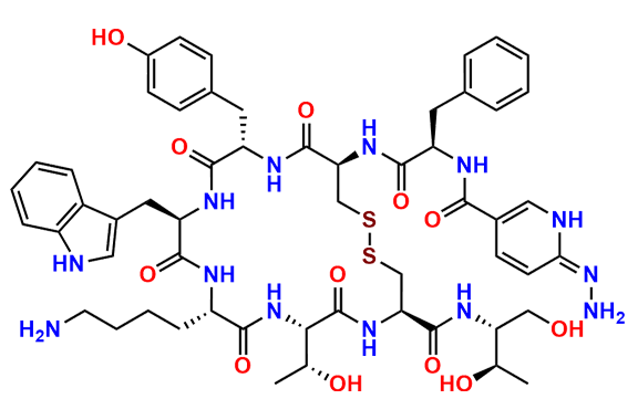 (4R,7S,10S,13R,16S,19R)-13-((1H-indol-3-yl)Methyl)-10-(4-aminobutyl)-N-((2R,3R)-1,3-dihydroxybutan-2-yl)-19-((R)-2-((E)-6-hydrazono-1,6-dihydropyridine-3-carboxamido)-3-phenylpropanamido)-16-(4-hydroxybenzyl)-7-((R)-1-hydroxyethyl)-6,9,12,15,18-pentaoxo-1,2-dithia-5,8,11,14,17-pentaazacycloicosane-4-carboxamide