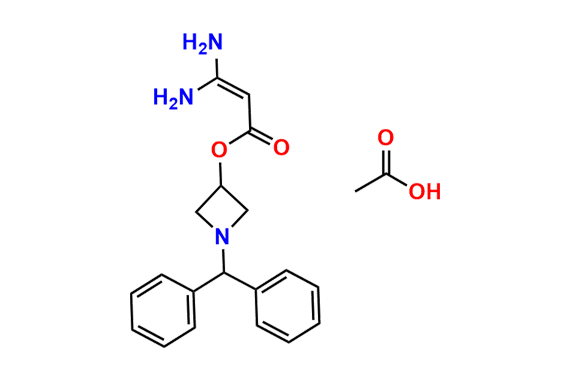 1-Benzhydrylazetidin-3-yl 3,3-diaminoacrylate Acetate