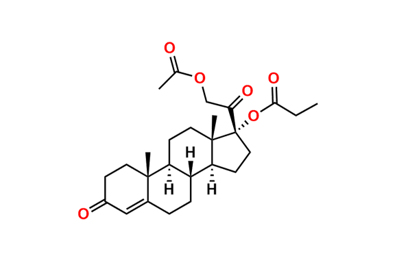 (8R,9S,10R,13S,14S,17R)-17-(2-Acetoxyacetyl)-10,13-dimethyl-3-oxo-2,3,6,7,8,9,10,11,12,13,14,15,16,17-tetradecahydro-1H-cyclopenta[a]phenanthren-17-yl propionate