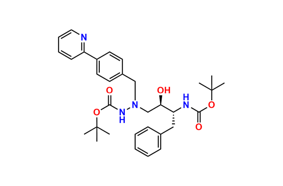 Tert-butyl 2-((2R,3R)-3-((tert-butoxycarbonyl)amino)-2-hydroxy-4-phenylbutyl)-2-(4-(pyridin-2-yl)benzyl)hydrazine-1-carboxylate