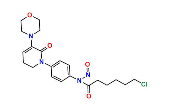 6-Chloro-N-(4-(5-morpholino-6-oxo-3,6-dihydropyridin-1(2H)-yl)phenyl)-N-nitrosohexanamide