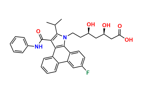 (3R,5R)-7-(9-Fluoro-2-isopropyl-3-(phenylcarbamoyl)-1H-dibenzo[e,g]indol-1-yl)-3,5-dihydroxyheptanoic Acid