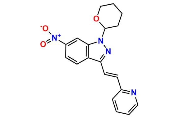 (E)-6-Nitro-3-(2-(pyridin-2-yl)vinyl)-1-(tetrahydro-2H-pyran-2-yl)-1H-indazole