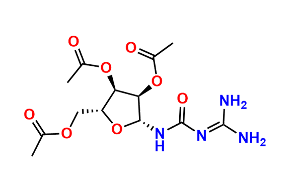 (2R,3R,4R,5R)-2-(Acetoxymethyl)-5-(3-(diaminomethylene)ureido)tetrahydrofuran-3,4-diyl Diacetate