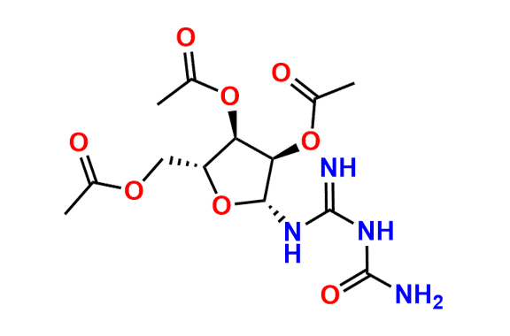 (2R,3R,4R,5R)-2-(Acetoxymethyl)-5-(3-carbamoylguanidino)tetrahydrofuran-3,4-diyl Diacetate