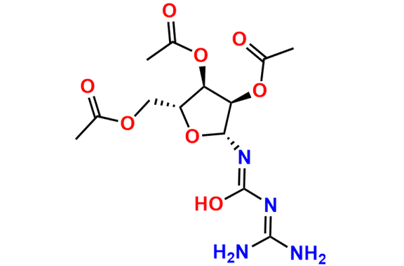 (Z)-N`-((2R,3R,4R,5R)-3,4-Diacetoxy-5-(acetoxymethyl)tetrahydrofuran-2-yl)-N-(diaminomethylene)carbamimidic Acid