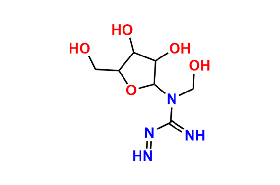 N-(3,4-Dihydroxy-5-(hydroxymethyl)tetrahydrofuran-2-yl)-N-(hydroxymethyl)diazenecarboximidamide