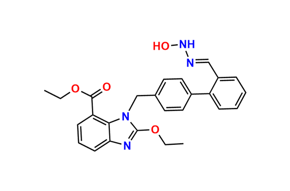 Ethyl 2-ethoxy-1-((2-((2-hydroxyhydrazineylidene)methyl)-[1,1-biphenyl]-4-yl)methyl)-1H-benzo[d]imidazole-7-carboxylate