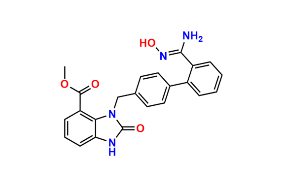 Methyl (Z)-3-((2-(N-hydroxycarbamimidoyl)-[1,1-biphenyl]-4-yl)methyl)-2-oxo-2,3-dihydro-1H-benzo[d]imidazole-4-carboxylate